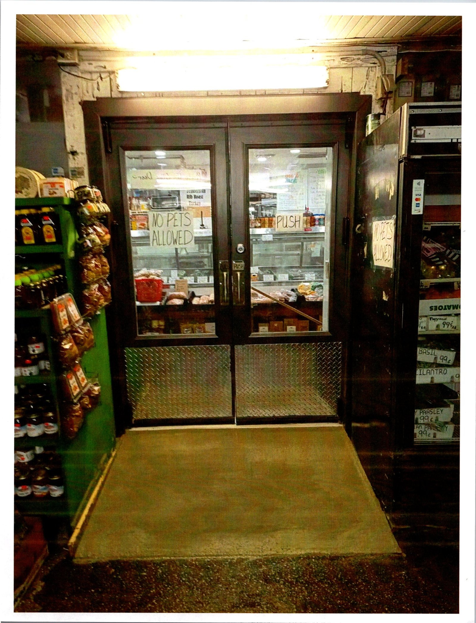 Steve's Produce — before door installation